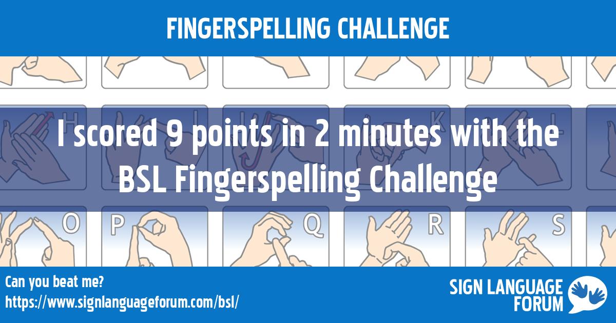 BSL Fingerspelling Challenge